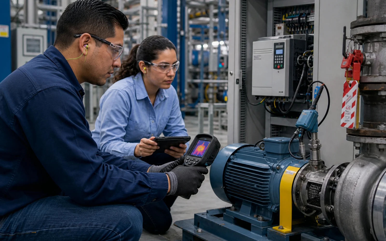 ¿Qué implica el mantenimiento de un motor eléctrico industrial?